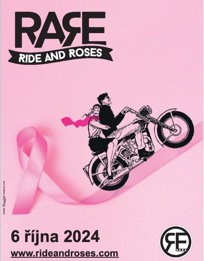 Pozvánka na Spanilou jízdu motorek Prahou – Ride and Roses Event – 6. října v Praze